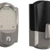 Pete's Tools & Home Improvement Schlage Lock Company BE489WB CAM 619 Schlage Encode Smart WiFi Deadbolt With Camelot Trim In Satin Nickel, Lock Smart Locks