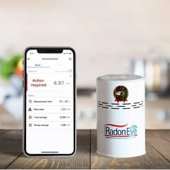 Pete's Tools & Home Improvement Testing Equipment Radon Eye RD200 Ecosense, Fastest & Most Reliable Detector, OLED Display – Easy Setup & Free App, Bluetooth, Real-Time Radon Reading Monitor