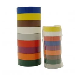 3M Safety Electrical & Lighting 3M 35-Multi-Color-1/2x20FT-8Pk Scotch Vinyl Color Coding Electrical Tape 35