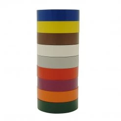 3M Safety Electrical & Lighting 3M 35-Multi-Color-1/2x20FT-8Pk Scotch Vinyl Color Coding Electrical Tape 35