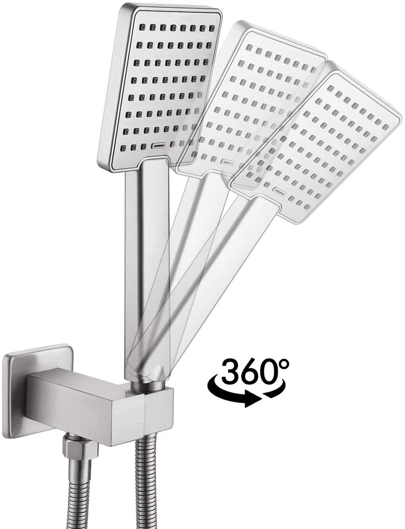 Pete's Tools & Home Improvement KES Shower System Shower Faucets Sets Complete Rain Shower Head With Handheld Shower Valve And Trim Kit Brushed Finish, XB6223-BN