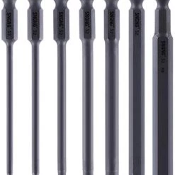 Boomgood 7pcs Hex Head Allen Bit Set 100mm/4 Inch Long Metric H2-H8 Quick Release Shank Tools