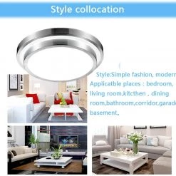 Lighting AFSEMOS 18W LED Ceiling Lights 3000K Warm White Ø 23cm Indoor Flush Mount Ceiling Lamp