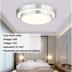 Lighting AFSEMOS 18W LED Ceiling Lights 3000K Warm White Ø 23cm Indoor Flush Mount Ceiling Lamp