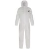 Safety & Work Wear ALPHA SOLWAY ALPHASHIELD 1000 FR TYPE 5/6 PROTECTIVE COVERALL WHITE MEDIUM 36-39" CHEST 30" L