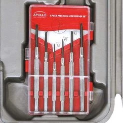 Apollo Tools DT9408 53 Piece Household Tool Set With Wrenches, Precision Screwdriver Set