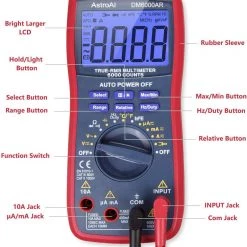 AstroAI Digital Multimeter, TRMS 6000 Counts Volt Meter