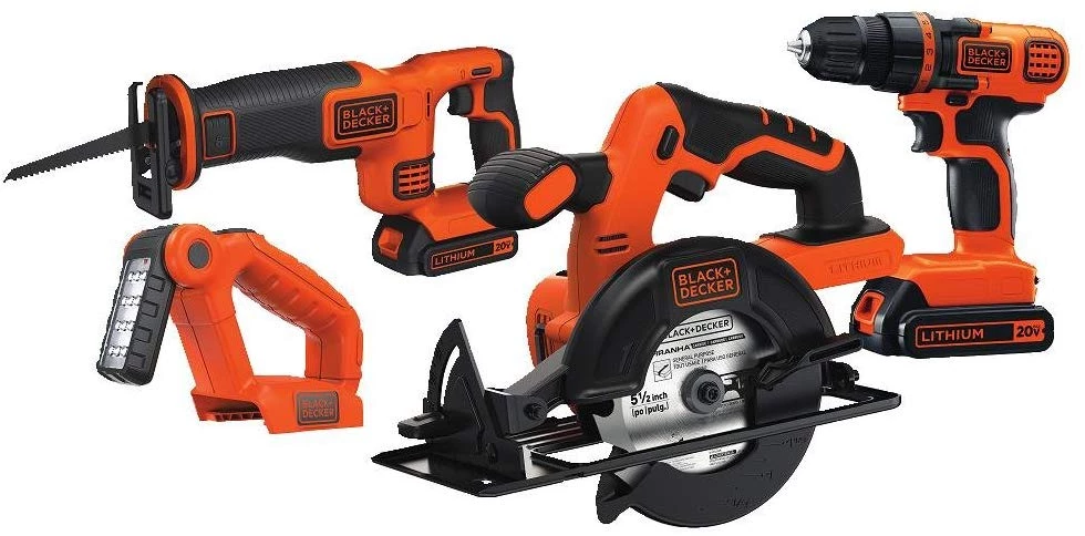 Tools BLACK+DECKER 20V MAX Cordless Drill Combo Kit, 4-Tool