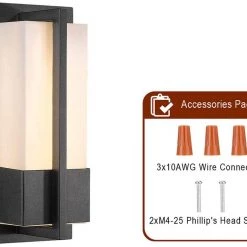 Bestshared Exterior LED Wall Light, Indoor Wall Mount Lighting