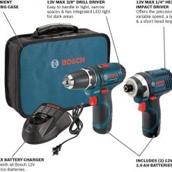 Bosch Power Tools Combo Kit CLPK22-120 - 12-Volt Cordless Tool Set