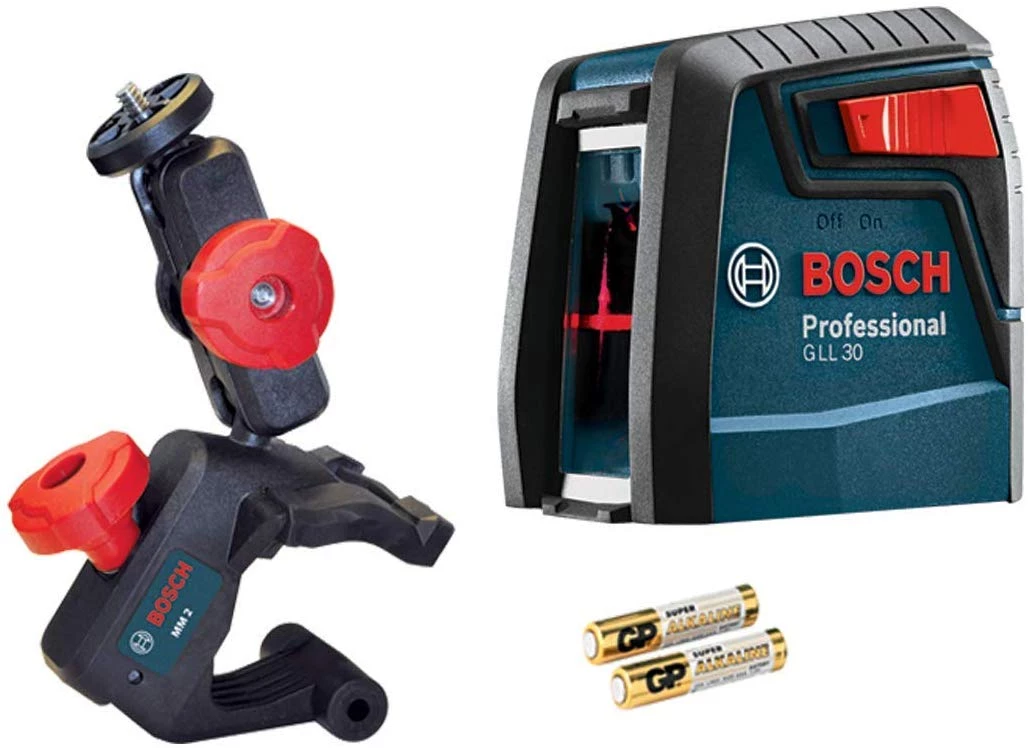 Bosch Self-Leveling Cross-Line Red-Beam Laser Level GLL 30