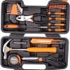 CARTMAN Orange 39-Piece Tool Set - General Household Hand Tool Kit Tools