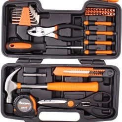 CARTMAN Orange 39-Piece Tool Set - General Household Hand Tool Kit Tools