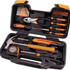 CARTMAN Orange 39-Piece Tool Set - General Household Hand Tool Kit Tools
