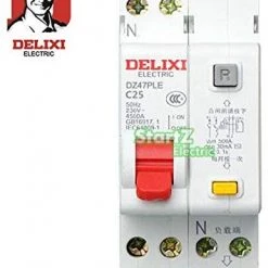 CHUN-Accessory - 25A 1P+N DPNL RCBO Circuit Breaker DE47LE DELIXI Electrical & Lighting