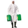 Safety & Work Wear DELTA PLUS DT215 TYPE 5/6 DISPOSABLE COVERALL WHITE X LARGE 42-45" CHEST 31" L