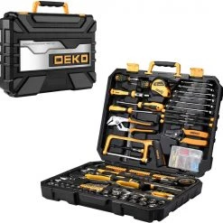 Tools DEKOPRO 198 Piece Home Repair Tool Kit, General Household Hand Tool Set