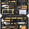Tools DEKOPRO 198 Piece Home Repair Tool Kit, General Household Hand Tool Set