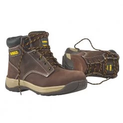 Pete's Tools & Home Improvement Safety & Work Wear DEWALT BOLSTER SAFETY BOOTS BROWN SIZE 10