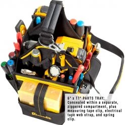 DEWALT DG5582 Electrical And Maintenance Tool Carrier & Parts Tray, 11 In., 23 Pocket Tools