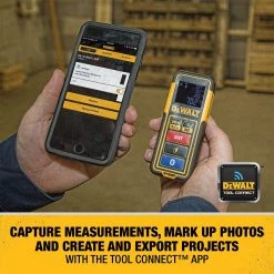 DEWALT Laser Measure Tool/Distance Meter, 100-Feet With Bluetooth (DW099S)