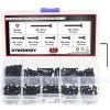 DYWISHKEY 420 Pieces M2 X 4mm/6mm/8mm/10mm/12mm/16mm/20mm, 12.9 Grade Alloy Steel Hex Socket Head Cap Bolts Screws Nuts Kit With Hex Wrench