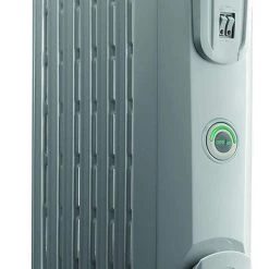 Heating & Plumbing DeLonghi Oil-Filled Radiator Space Heater, Quiet 1500W, Adjustable Thermostat