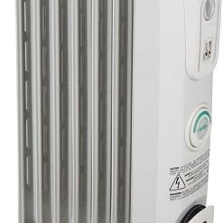 Heating & Plumbing DeLonghi Oil-Filled Radiator Space Heater, Quiet 1500W, Adjustable Thermostat