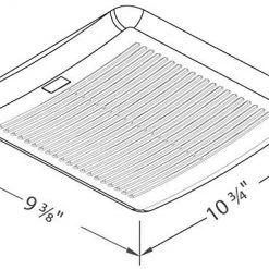 DELTA ELECTRONICS (AMERICAS) LTD. Delta BreezSlim SLM70 70 CFM Exhaust Bath Fan Heating & Plumbing