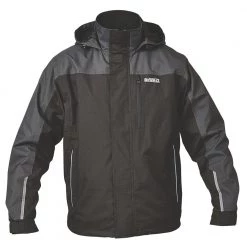 DEWALT STORM WATERPROOF JACKET BLACK / GREY LARGE 42-44" CHEST