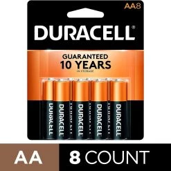 Electrical & Lighting Duracell - CopperTop AA Alkaline Batteries - Long Lasting, All-purpose Double A Battery For Household And Business - 8 Count