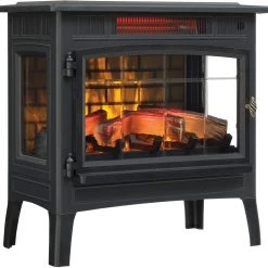 Heating & Plumbing Duraflame 3D Infrared Electric Fireplace Stove With Remote Control - Portable Indoor Space Heater