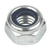 EASYFIX BZP STEEL NYLON LOCK NUTS M12 50 PACK