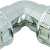 FloPlast CW11 CW11-40MM Chrome Style Polypropylene Compression Waste 90° Bend, Silver Heating & Plumbing