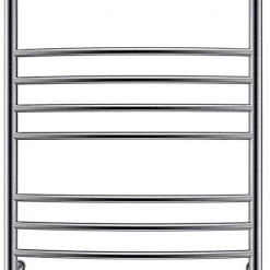 HEATGENE Towel Warmer Wall Mount Electric Plug-in/Hardwired Heated Towel Rack Brush Finish