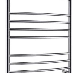 HEATGENE Towel Warmer Wall Mount Electric Plug-in/Hardwired Heated Towel Rack Brush Finish