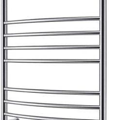 HEATGENE Towel Warmer Wall Mount Electric Plug-in/Hardwired Heated Towel Rack Brush Finish