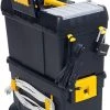 Stalwart Heavy Duty Rolling Toolbox With Foldable Comfort Handle & Removable Top Storage Tools