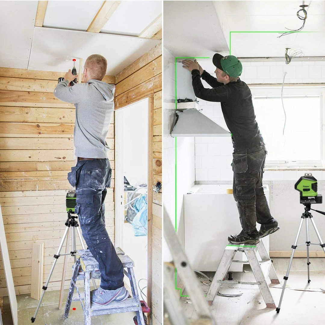 Huepar Self-Leveling Green Laser Level 360 Cross Line Tools