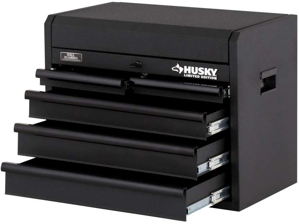 Tools Husky 26 In. 5-Drawer Tool Chest, Textured Black
