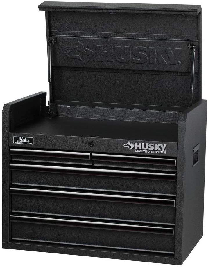 Tools Husky 26 In. 5-Drawer Tool Chest, Textured Black
