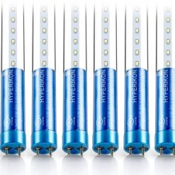 Hyperikon T8 4 Foot LED Tube, 40 Watt Replacement (18W) Glass T10 T12 Light Bulbs, 5000K