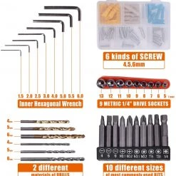 JAR-OWL Power Tools Combo Kit, 16.8V Cordless Drill Driver Tools