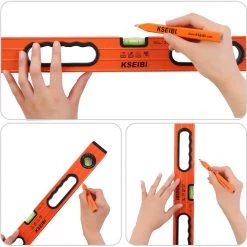 Tools KSEIBI 301140 Measuring Spirit Level (24Inch) With Two Handle Adjustable Vial