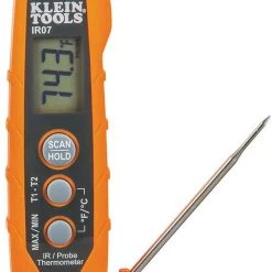 Klein Tools IR07 Dual Infrared (IR) And Probe Pocket Size LCD Digital Thermometer