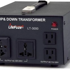 Electrical & Lighting LiteFuze LT-3000 3000 Watt Voltage Converter Transformer - Step