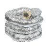 Ventilation MANROSE ALUMINIUM INSULATED FLEXIBLE DUCTING HOSE SILVER 10M X 102MM