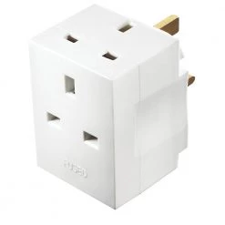 Electrical & Lighting MASTERPLUG 13A FUSED 3-WAY PLUG ADAPTOR