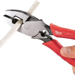 Tools Milwaukee 48-22-6100 9 Inch Leverage Lineman Pliers W/ Crimper And Pipe Reaming Head Design