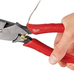 Tools Milwaukee 48-22-6100 9 Inch Leverage Lineman Pliers W/ Crimper And Pipe Reaming Head Design